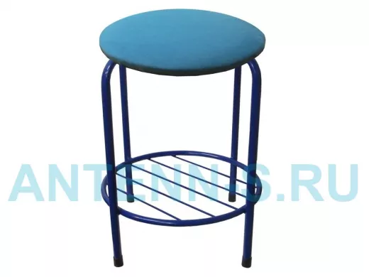 Табурет с подставкой для ног и полкой 