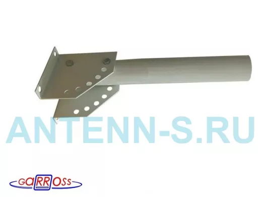 Кронштейн для прожектора "КОБРА-3-211010" серый настенный с наклоном, вылет 0,35м, диаметр 51мм