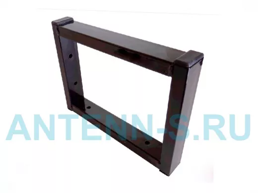 Кронштейн для полок, высота 15см, один уровень, вылет 21см, 4 отв., черный 