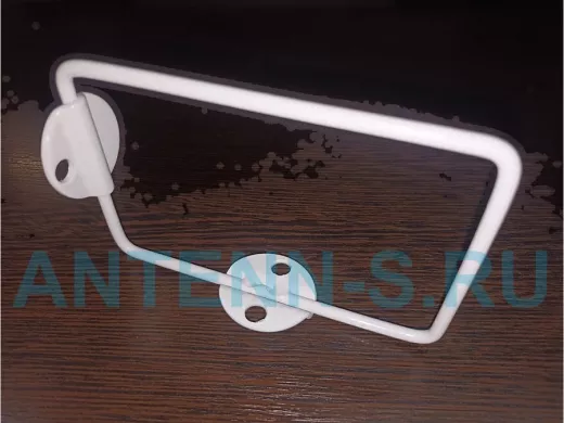 Кронштейн к стене для полки, высота 7.5см, вылет 11,6см, серый 