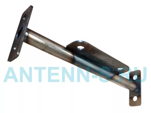 Кронштейн для скрытого крепления полок и панели, 12х165мм, черный, 1шт 