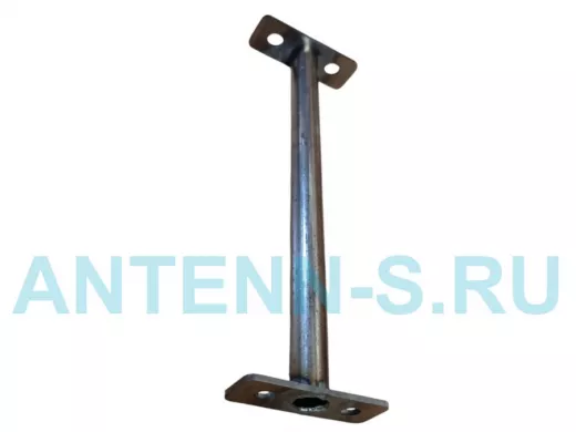 Кронштейн для многоуровневых полок, диаметр 12мм длина 165мм, черный, 1 шт 