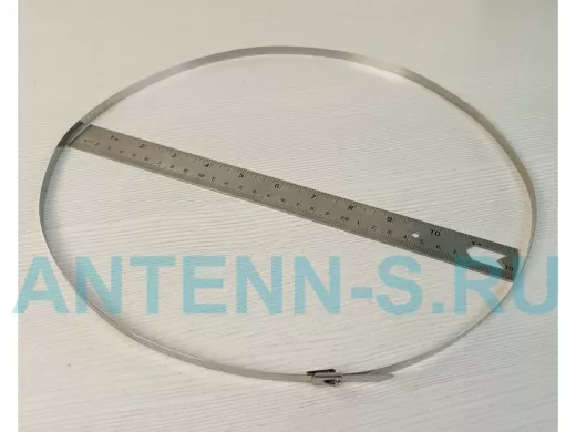 Хомут нержавейка 8х1000мм "ABIKREP-216889" для столбов прямоугольных и круглых диаметром до 300мм