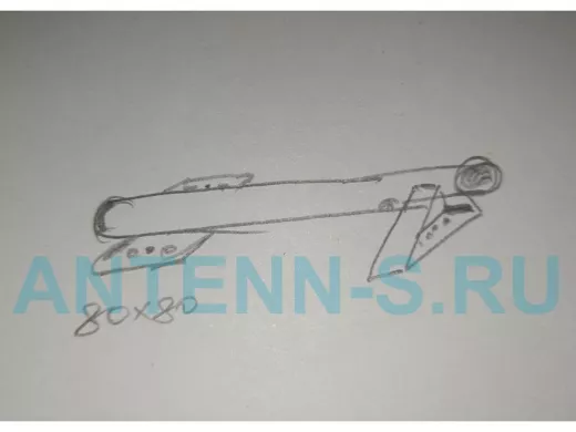 Кронштейн для прожектора вылет 1 метр 