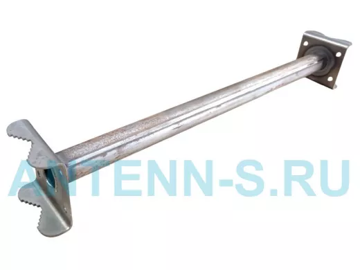 Кронштейн для параллельных труб диаметром от 15 до 51мм длина  50см "HIWOLL-217077" стальной, серый