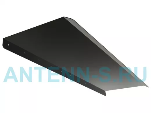 Козырёк для защиты электрощита от дождя "POHER-217433" черный, ширина 120 см, вылет 40 см,сталь 2 мм