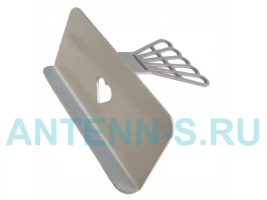 Подарок-сувенир спортсмену бадминтонисту, держатель для смартфона, серый 