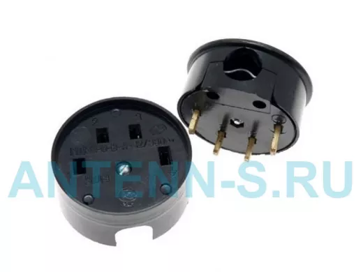 Розетка  и вилка для эл.плиты 4-х полюс.