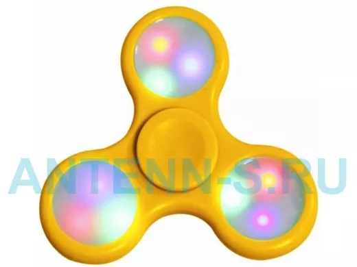 Спиннер-вертушка HC-10 (жёлтый) LED