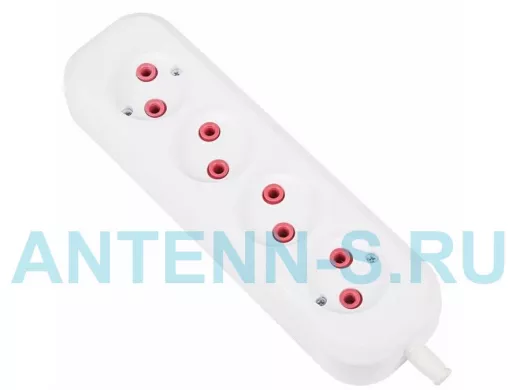 Колодка удлинителя 4 гнезда без заземления Эконом