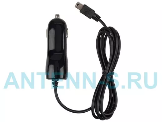 Автозарядка в прикуриватель microUSB (АЗУ) (5 V, 1000 mA) шнур спираль 1.2 м черная REXANT