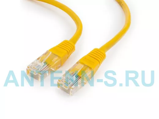 Патч-корд Cablexpert PP12-0.5M/Y кат.5e, 0.5м, UTP литой, многожильный (жёлтый) PP12-0.5M/Y