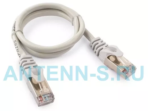Патч-корд Cablexpert PP22-0.5m кат.5e, 0.5м, FTP, литой, многожильный (серый) PP22-0.5M