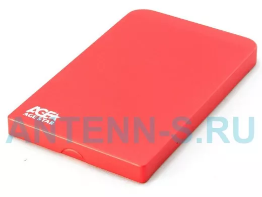 USB 2.0 Внешний корпус 2,5" SATA AgeStar SUB2O1 (RED), алюминий, красный SUB2O1 (RED)