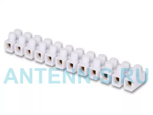 Клеммная винтовая колодка Терминал 12-полюсная. Для провода 12мм.кв. 1шт