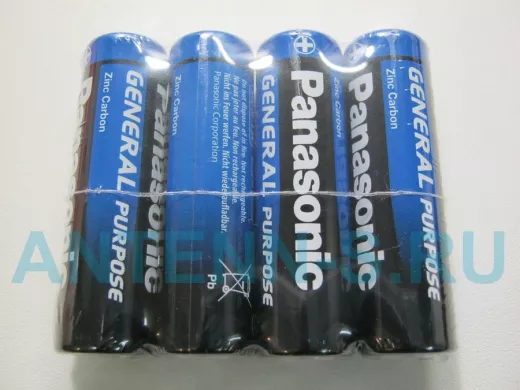 Батарейка R6  Panasonic (в блистере :4шт  , в коробке: 60шт) (цена за 1 элемент)