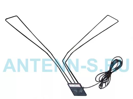 "VHF-TV-UHF  BLACK" автомобильная желобковая телевиз DVB-T2 антенна; цвет чёрный; 2,5метра;штекер ТВ