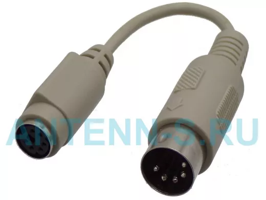 Адаптер PS/2 клав-ра -- в АТ компьютер гибкий CC-177