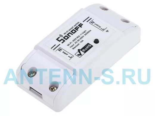 Wi-Fi реле Sonoff Bаsic, управление по интернету голосом, со смартфона, по расписанию,автовыключение