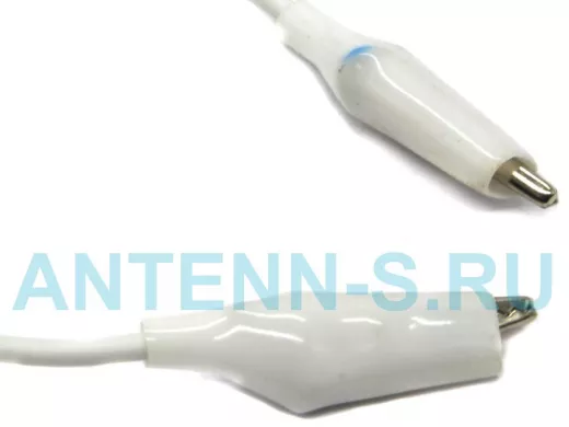 Зажимы "Крокодил" ( L=27 мм, 1 пара на проводе L=40 мм)