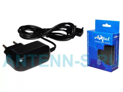 Сетевое зарядное устройство для  SAMSUNG G600/D880, Axtel, в коробке, чёрное