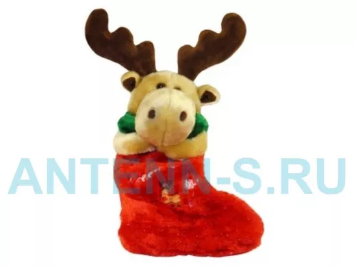 Игрушка, носок для подарков, оленёнок