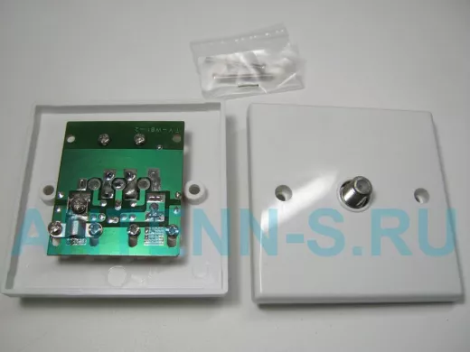 Розетка врезная 1 выход SAT (F-гнездо) (2133S  TV-WB1-2)