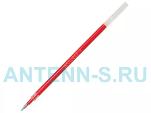 Стержень гелевый "BR-75239" 130мм, КРАСНЫЙ, игольчатый пишущий узел 0,5мм, линия 0,35мм
