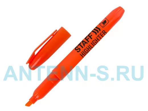 Текстовыделитель, ОРАНЖЕВЫЙ "BR-75417", эргономичный корпус, скошенный наконечник 1-3мм