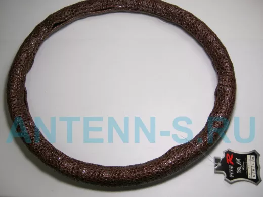 Оплетка на руль 38 см. M 271A "змея" "пальцы"
