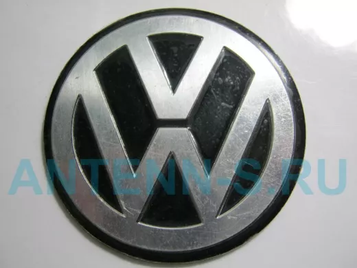 Эмблемма круглая "алюминий" знак Volkswagen 5,2x5,2 см   01377