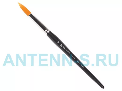 Кисть художественная проф. "BR-80139" ART CLASSIC, синтетика жесткая, круглая, № 10, короткая ручка