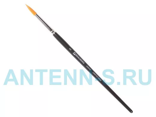 Кисть художественная проф. "BR-80146" ART CLASSIC, синтетика жесткая, круглая, № 5, короткая ручка