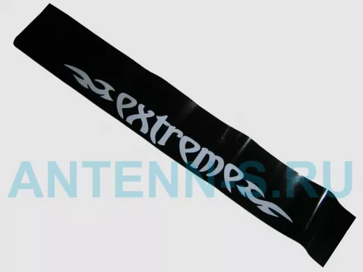 наклейка Светофильтр "Extreme" рисунок №2, наружная, (цвет белый), 20х130 см, черный фон