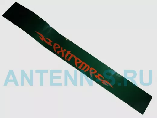 наклейка Светофильтр "Extreme" рисунок №2, наружная, (цвет оранжевый), 20х165 см, зеленый фон
