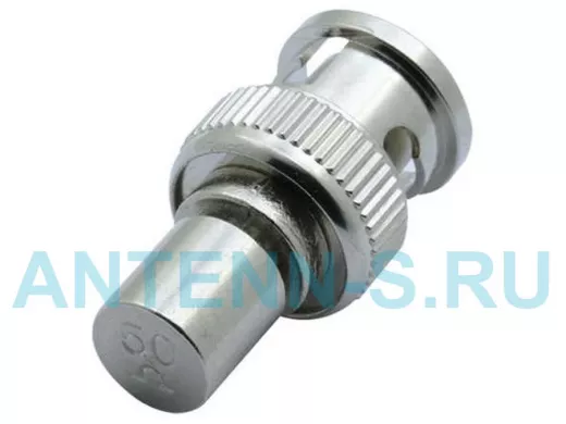 Переходник BNC-штекер / заглушка 50 Ом (терминатор)