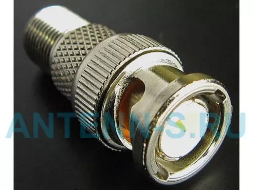 Переходник BNC-штекер / F-гнездо   B-153