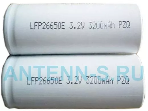 Аккумулятор IFR 26650, 3000 мАч, LifePO4-аккумулятор 3,2В. ток 3C (10А.)