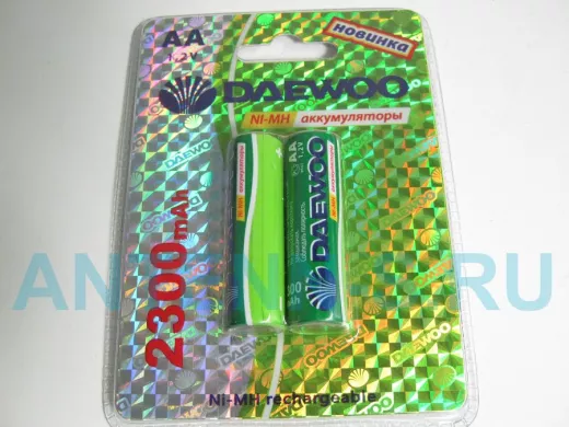 Аккумулятор AA 2300 mAh 1,2В Daewoo Ni-Mh BL-2 (цена за 1 элемент)
